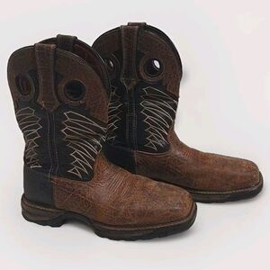 Durango Men's Maverick Steel Toe Waterproof Western Cowboy Work Boots 8 Leather
